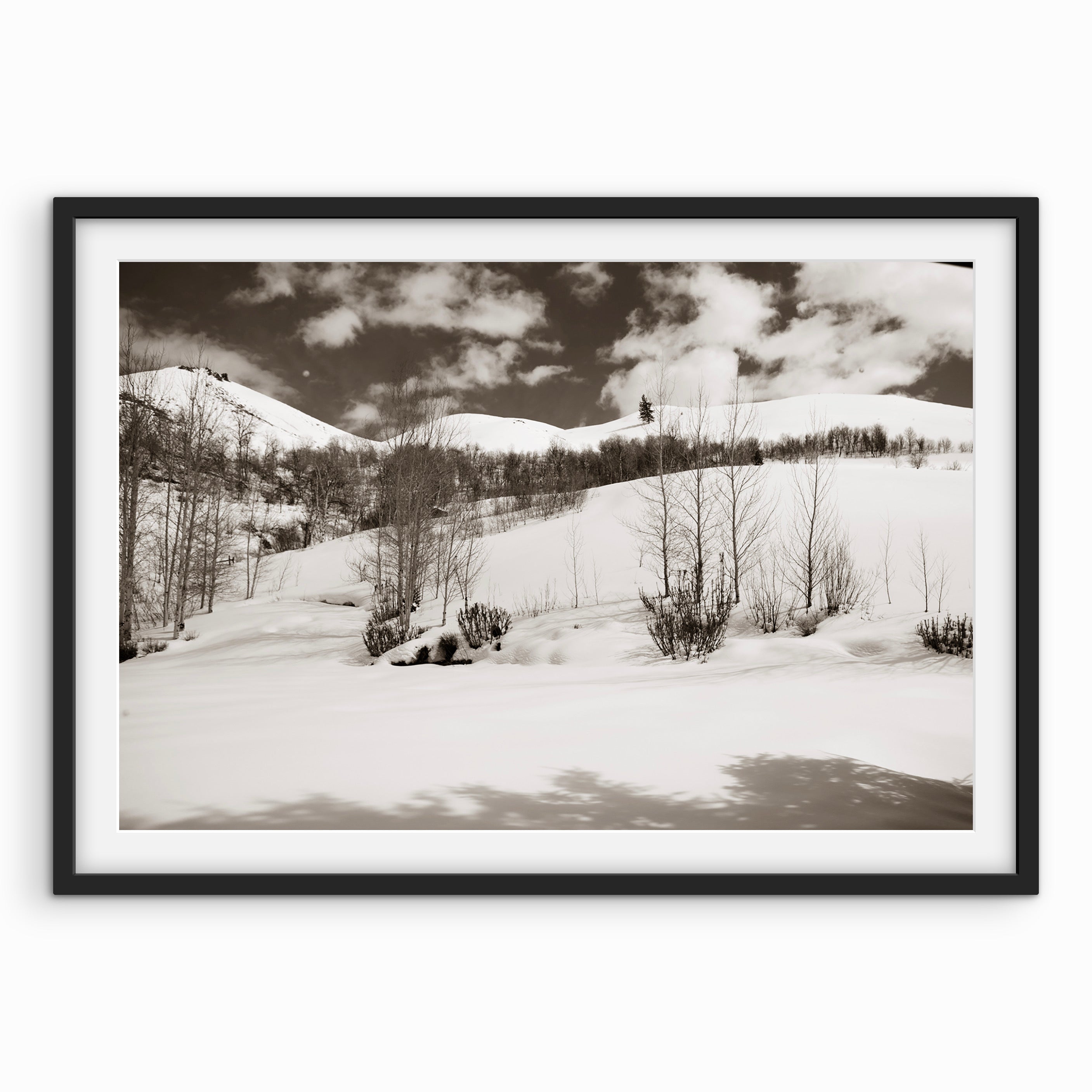 Snowy Hillside, Sun Valley
